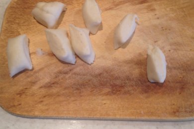Картофельные клёцки с грибами - приготовление