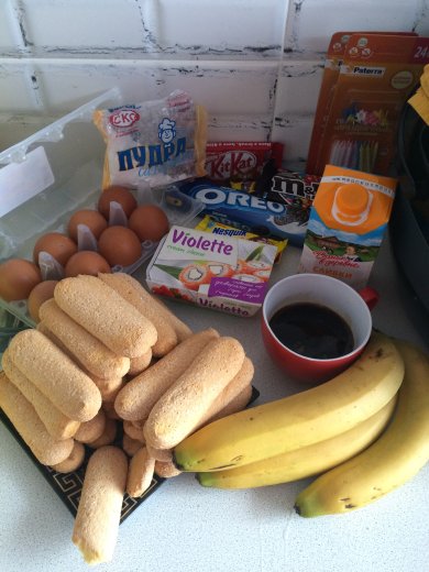 Банановый тирамису - Шаг 1