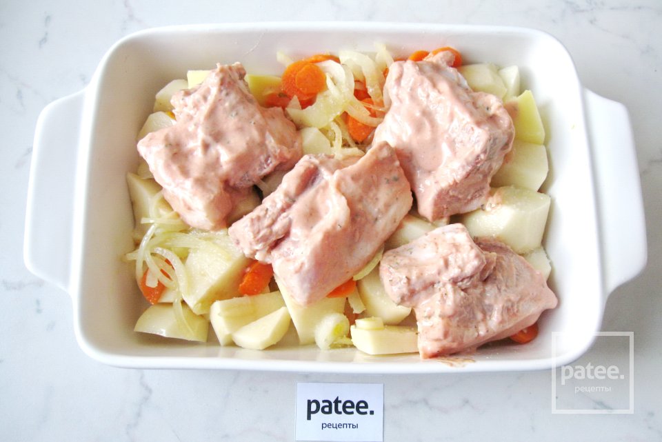 Свиная грудинка в маринаде с картофелем - Шаг 14