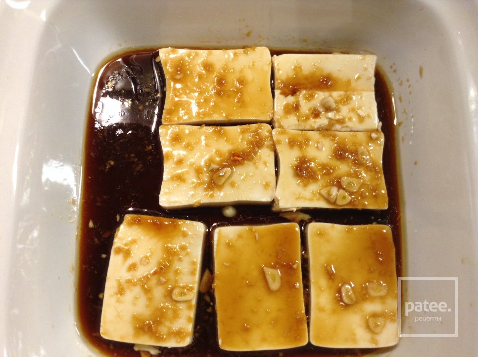 Маринованный в имбире тофу с овощами. - Шаг 4