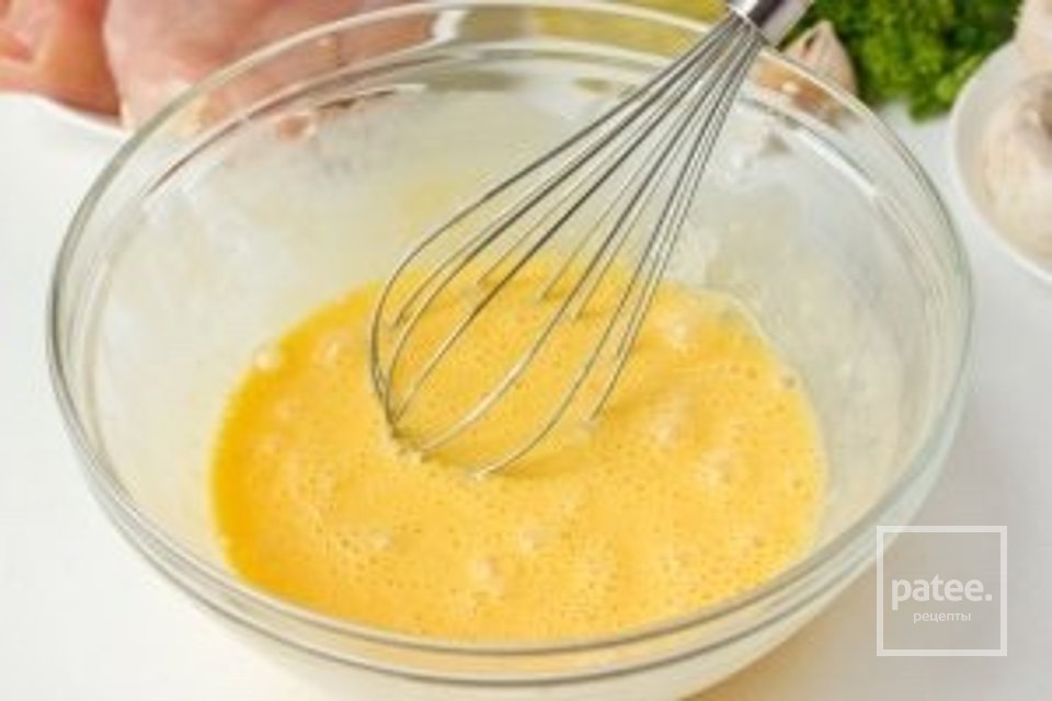 "Рваная курица" с омлетом - Шаг 2