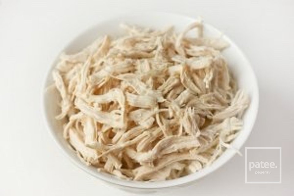 "Рваная курица" с омлетом - Шаг 7