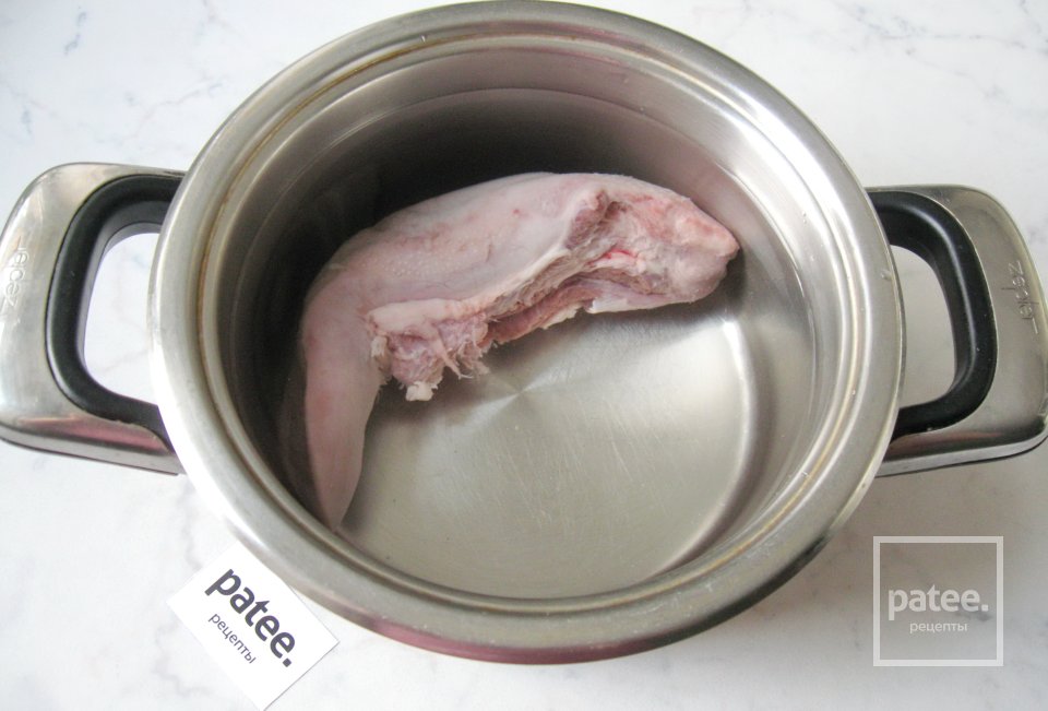 Гречневый суп со свиным языком - Шаг 2