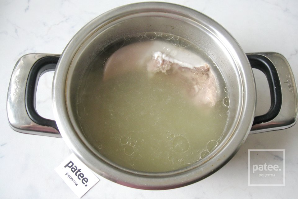 Гречневый суп со свиным языком - Шаг 3