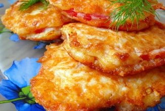 Помидоры в сырном кляре