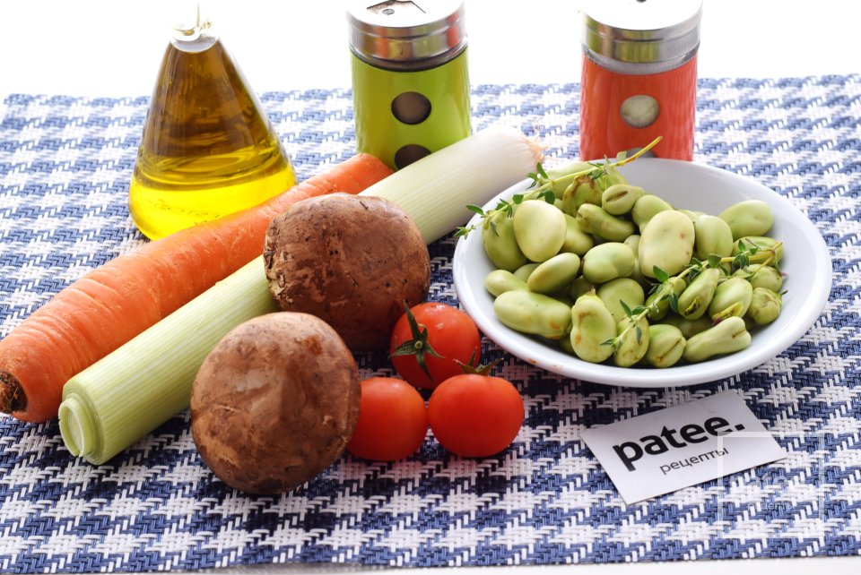 Постное рагу из грибов и фасоли - Шаг 1