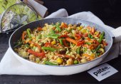 Постный рис с овощами