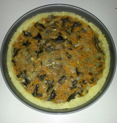 Постная картофельная запеканка с грибами - Шаг 7