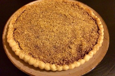 Постный вишнёвый пирог. - приготовление