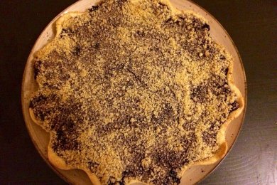 Постный вишнёвый пирог. - приготовление