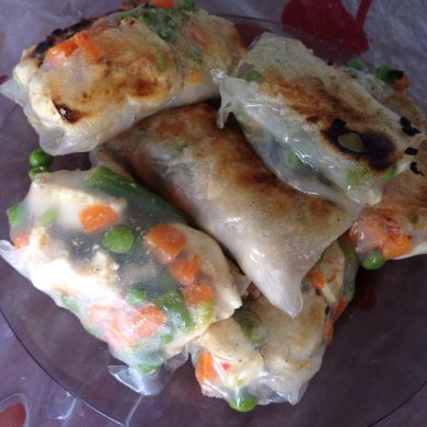 Рисовые роллы с овощами и куриной грудкой - Шаг 5