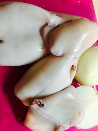 ПП Сливочные кальмары - Шаг 1