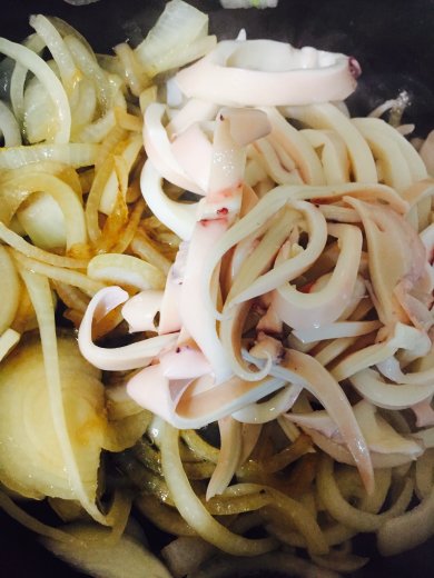 ПП Сливочные кальмары - Шаг 2