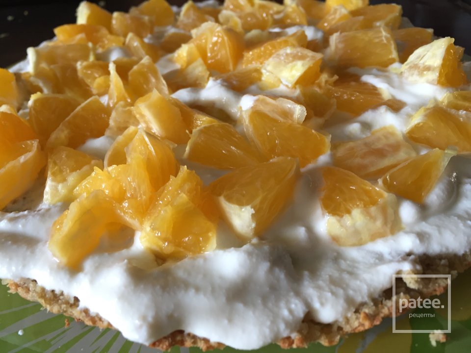 ПП тортик с творожным кремом с апельсинами - Шаг 5