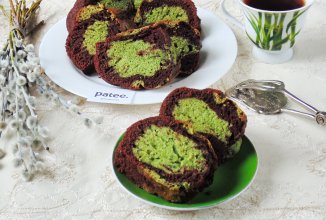 Шоколадный кекс со шпинатом