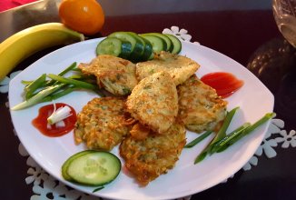 Сочные драники из риса.