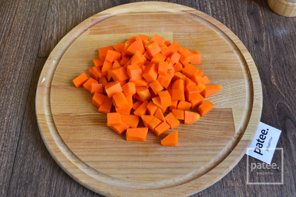 Крем-суп из сельдерея и тыквы с ржаными сухариками - Шаг 5