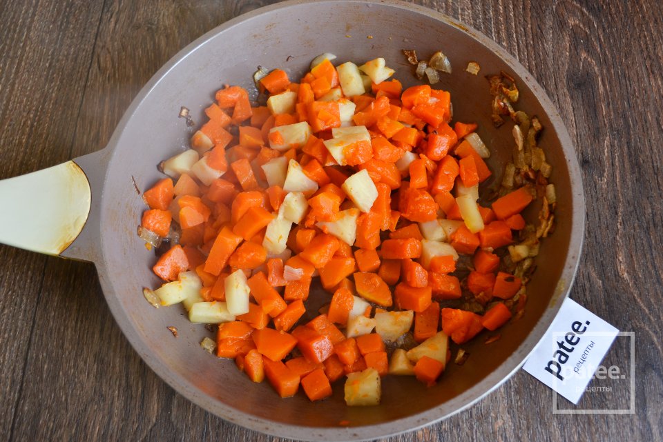 Крем-суп из сельдерея и тыквы с ржаными сухариками - Шаг 7