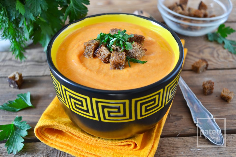 Крем-суп из сельдерея и тыквы с ржаными сухариками - Шаг 14