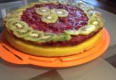 Постный фруктовый торт