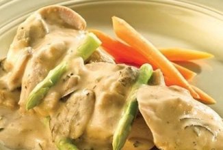 Куриное филе в сырном соусе