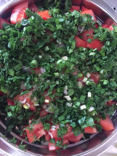 Овощной салат 🍅 - Шаг 5