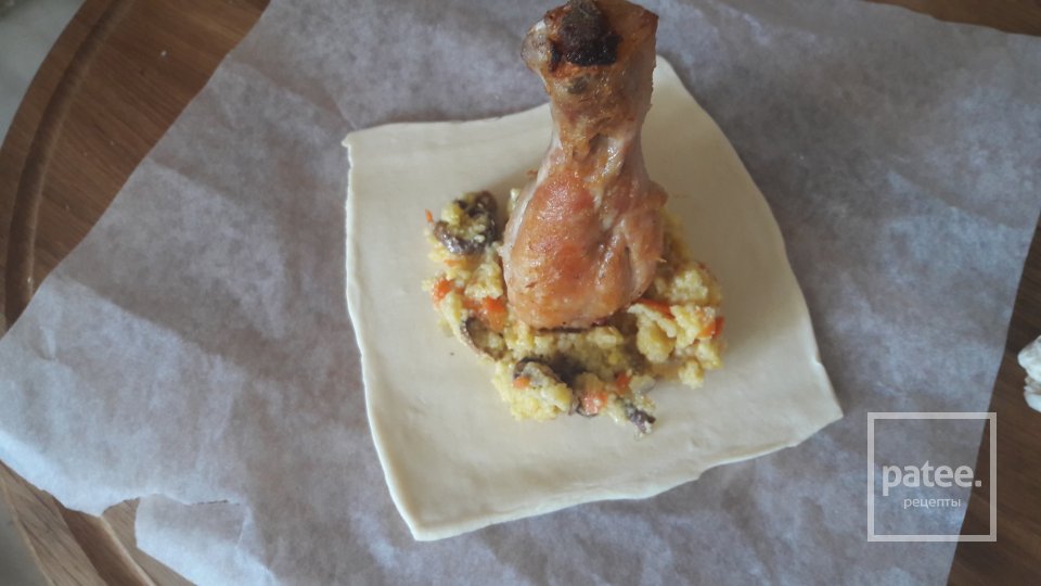 окорочек в слоеном тесте - Шаг 3