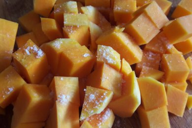 тыква с мясом - приготовление