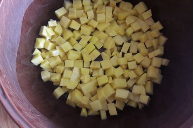 тыква с мясом - приготовление