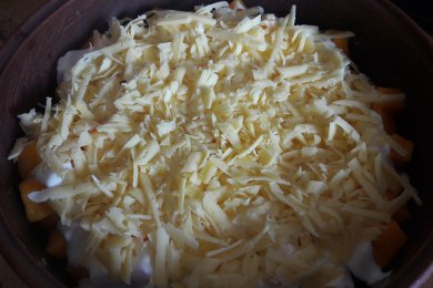 тыква с мясом - приготовление