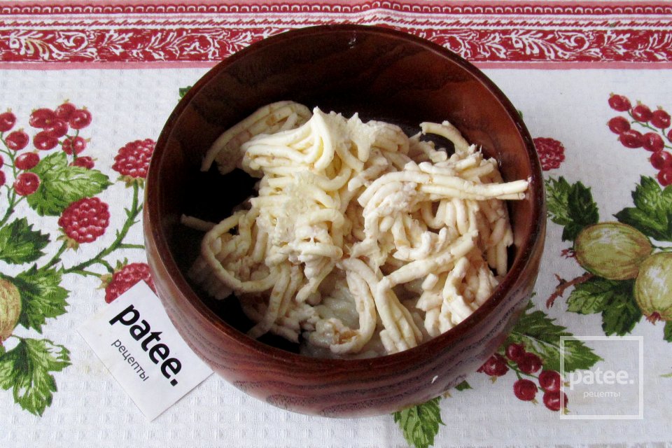 Паштет из копчёного кальмара с морковью и сыром - Шаг 5