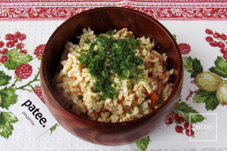 Паштет из копчёного кальмара с морковью и сыром - Шаг 8