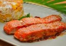 Лосось с мёдом и горчицей