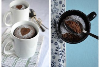 Кофейно - шоколадный кекс в кружке