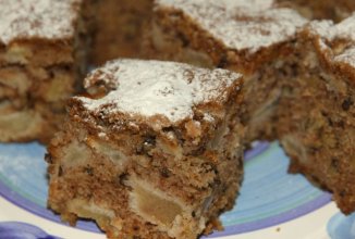 Пирожные с яблоками и грецкими орехами