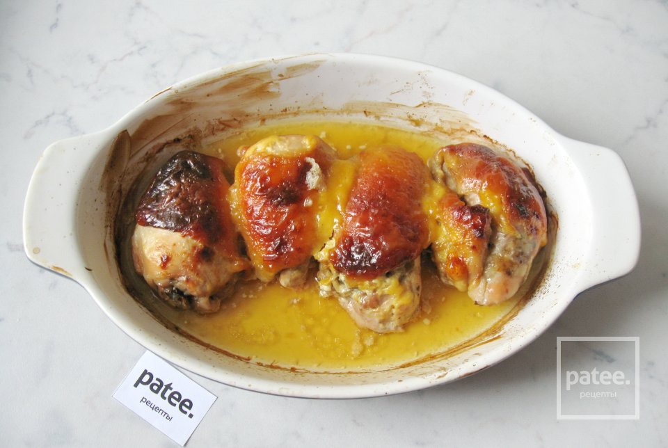 Рулеты из куриных бедер с грибами - Шаг 15