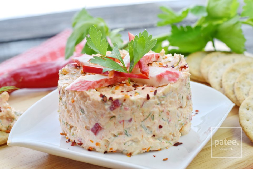 Творожная бутербродная паста с крабовыми палочками - Шаг 13