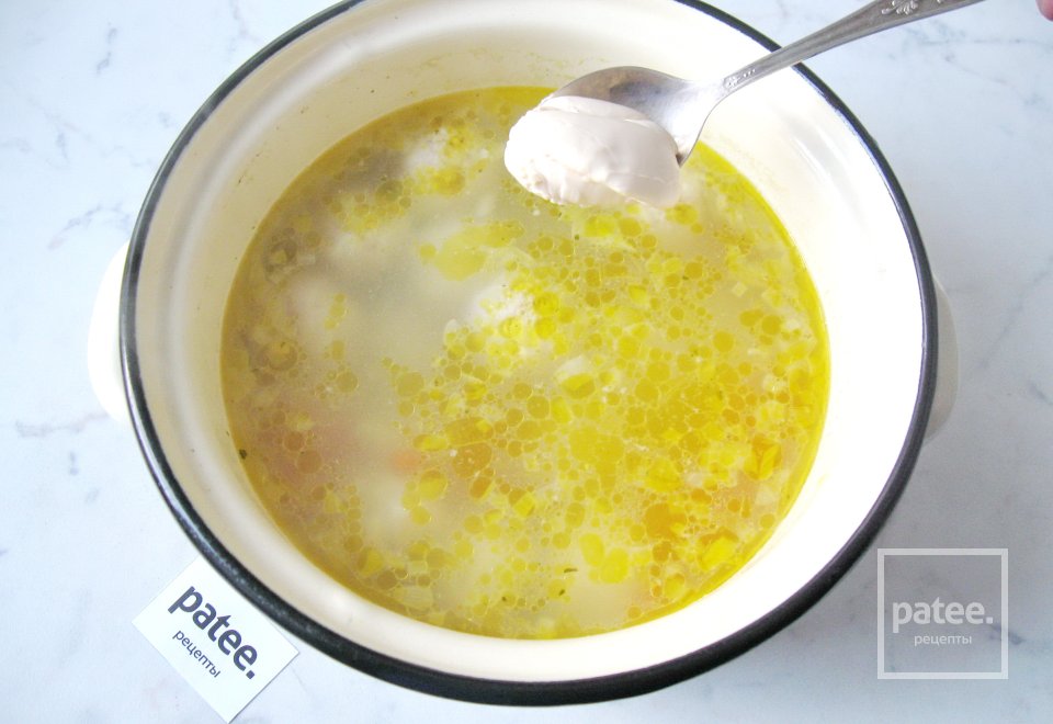 Суп с фрикадельками и плавленым сыром - Шаг 9