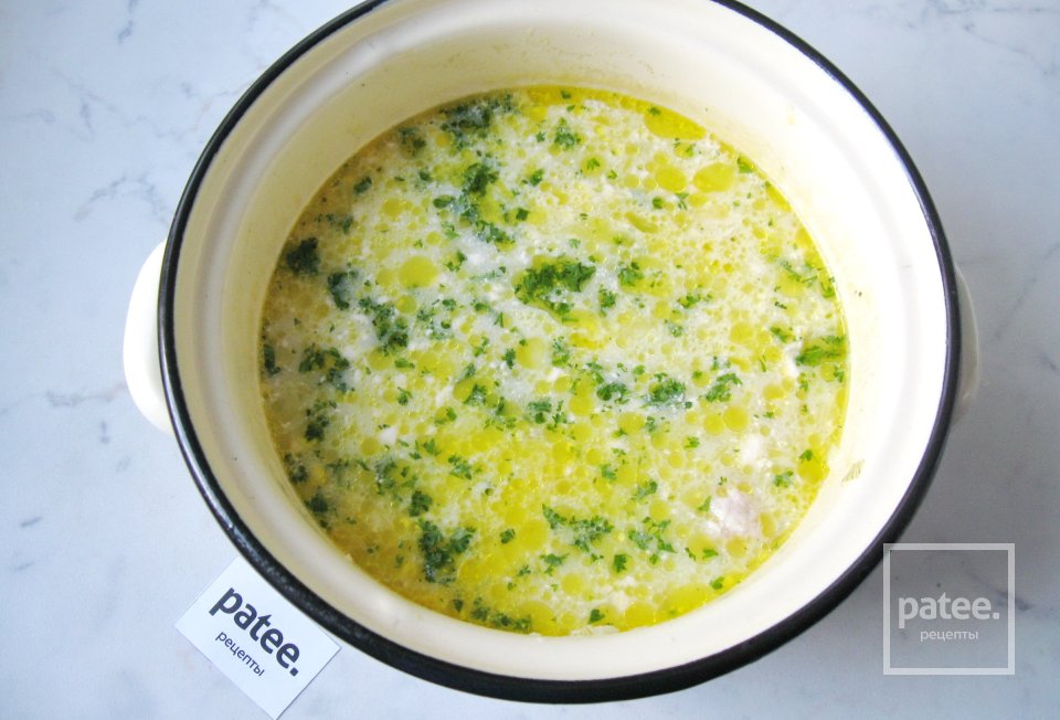 Суп с фрикадельками и плавленым сыром - Шаг 10