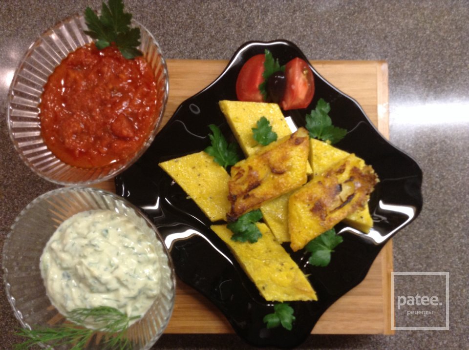 Воскресная итальянская полента с соусом из тофу и томатов. - Шаг 12