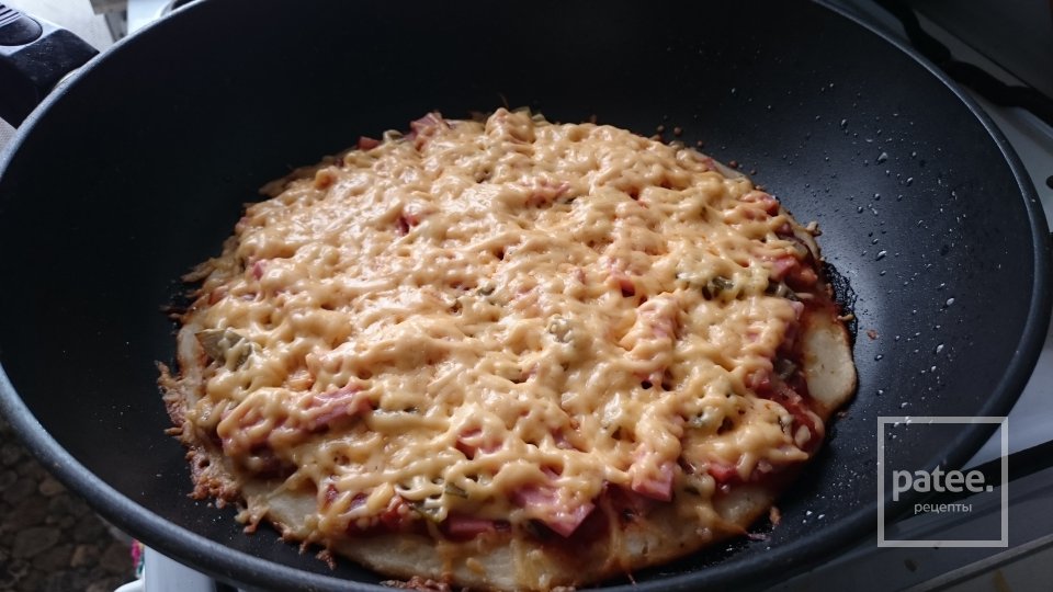 Экспресс Пицца ПП на сковороде - Шаг 4