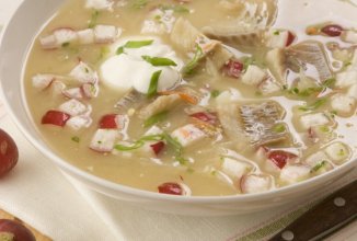 Окрошка с рыбой