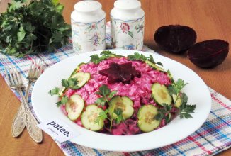 Салат со свеклой и свиным языком