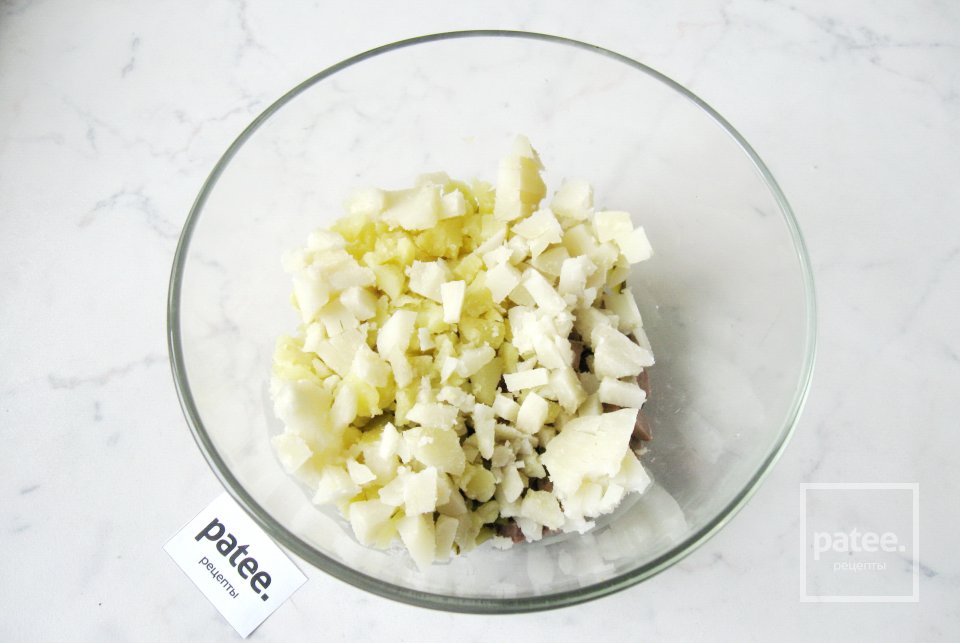 Салат со свеклой и свиным языком - Шаг 4