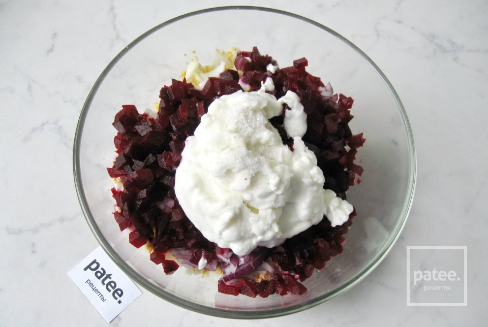 Салат со свеклой и свиным языком - Шаг 12