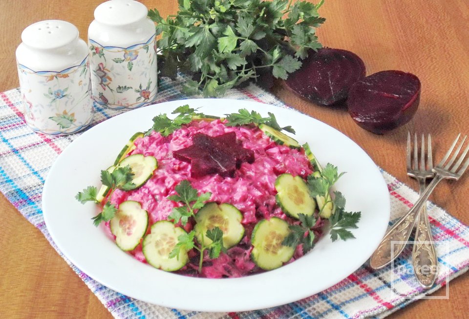 Салат со свеклой и свиным языком - Шаг 14