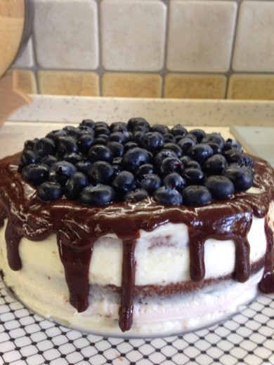 Шоколадный торт с малиновым суфле - Шаг 1