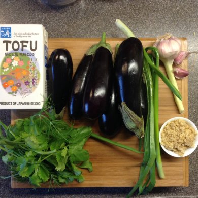 Баклажаны "Мечта поэта" под белым соусом из тофу. - Шаг 1