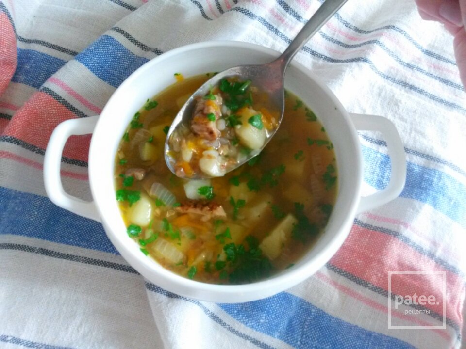 Постный суп с грибами и гречкой - Шаг 5