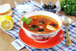 Солянка мясная сборная с языком